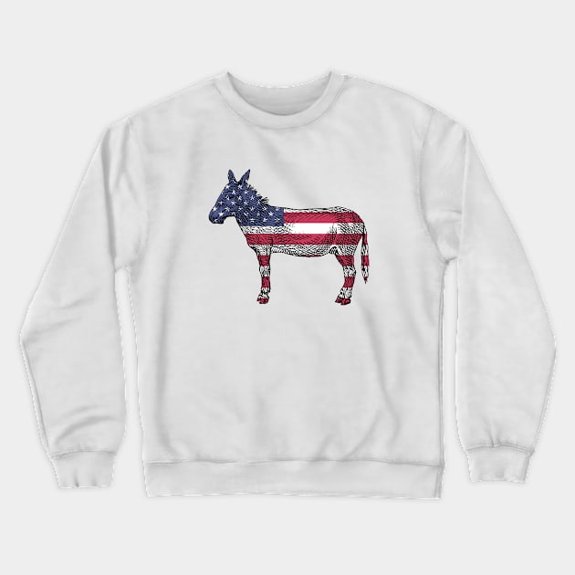 Donkey Crewneck Sweatshirt by linesdesigns